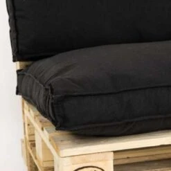 Unique Living Palletkussen Luana Zwart - 120 X 80 Cm -Tuinmeubelwinkel 1973436349 0103