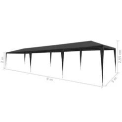 VidaXL Partytent 3x9 M PE Antraciet -Tuinmeubelwinkel 19e1f58af5fc4dcbad0cee5e03d63a4e