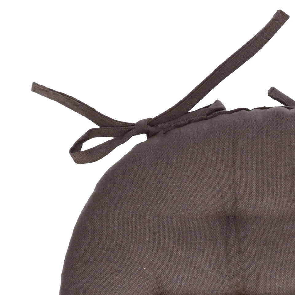 Atmosphera Stoelkussen - Donkergrijs - Katoen - 38 X 6.5 Cm - Zitkussen 4 Atmosphera Stoelkussen - Donkergrijs - Katoen - 38 X 6.5 Cm - Zitkussen - Afbeelding 2