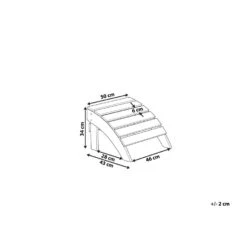 Beliani Voetenbankje ADIRONDACK - Wit Kunsthout -Tuinmeubelwinkel 1cb65d89849d4e14a3c2ea8858ffd361