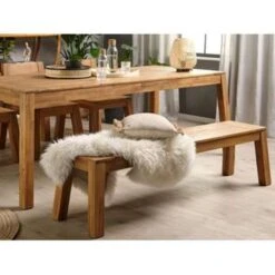 Beliani Eettafel LIVORNO - Lichte Houtkleur Acaciahout -Tuinmeubelwinkel 21b58dac28b04cfba4726ca98ca94981