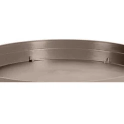 EDA Bloempot - Toscane - Onderschaal - Taupe - Kunststof - D15 Cm -Tuinmeubelwinkel 2fa59a05750545d9a7672316fa515b06