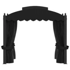 VidaXL Prieel Met Gordijnen 3x4 M Staal Antraciet 8 VidaXL Prieel Met Gordijnen 3x4 M Staal Antraciet -Tuinmeubelwinkel 2fd30dad32e24363b8f111f16352a5f5