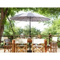 Beliani Marktscherm BAIA - Grijs Polyester 7 Beliani Marktscherm BAIA - Grijs Polyester -Tuinmeubelwinkel 31a11d9fb797450caf751aac152093ca