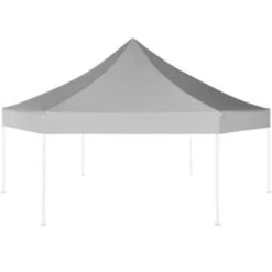 VidaXL Partytent Pop-up Zeshoekig Inklapbaar 3,6x3,1 M Grijs -Tuinmeubelwinkel 32c63f7766344f4d9ea44536d4714b8b