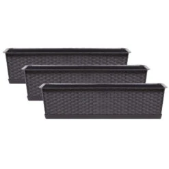 Prosperplast Plantenbak - Rotan - Rechthoek - Bruin - 60 X 17 X 15 Cm -Tuinmeubelwinkel 3bb2fb6a85ff46f7aa575bc9f4c74419