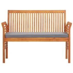 VidaXL Tuinbank 2-zits Met Kussen 120 Cm Massief Acaciahout -Tuinmeubelwinkel 40623afad7b54269a26a3ca2c59801f6