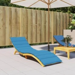 VidaXL Ligbedkussen 200x60x3 Cm Oxford Stof Blauw -Tuinmeubelwinkel 48156779b8b8480fb05d6ce11688d9dd