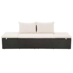 VidaXL Tuinbed 195x60 Cm Poly Rattan Zwart -Tuinmeubelwinkel 4db7ce881efc4a11a2e691576333c2b5
