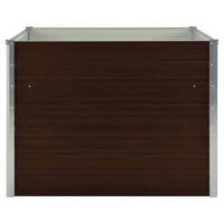 VidaXL Plantenbak Verhoogd 100x100x77 Cm Gegalvaniseerd Staal Bruin -Tuinmeubelwinkel 4fd865c6ce974ad3a854f198dc41abc2
