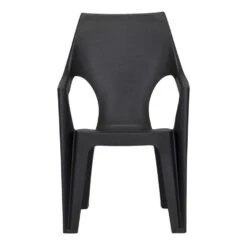 Keter - Stapelstoel Dante Hoge Rug - Donkergrijs - 89x57x57 Cm 7 Keter - Stapelstoel Dante Hoge Rug - Donkergrijs - 89x57x57 Cm -Tuinmeubelwinkel 50100436 0100