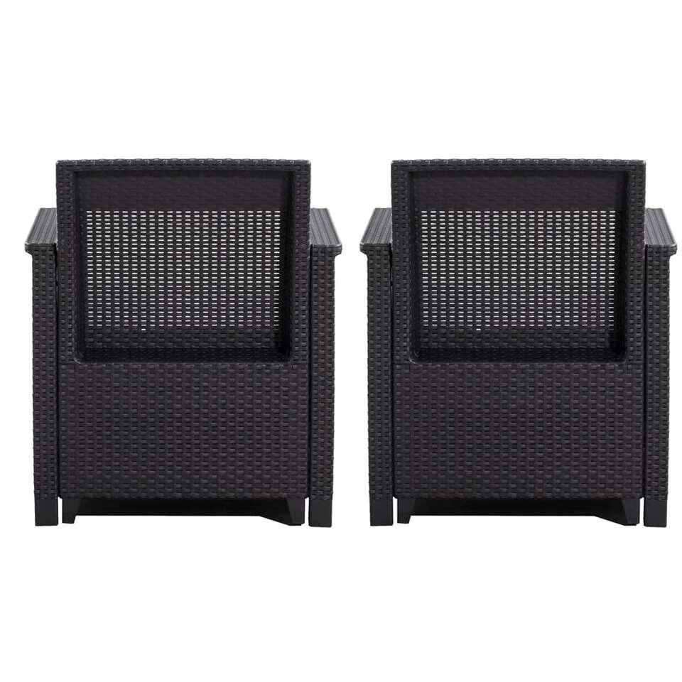 Keter Loungefauteuils Emma (2 Stuks) - Grijs 5 Keter Loungefauteuils Emma (2 Stuks) - Grijs - Afbeelding 3