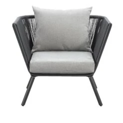 Loungestoel Almeria - Antraciet - 75x89x75 Cm 7 Loungestoel Almeria - Antraciet - 75x89x75 Cm -Tuinmeubelwinkel 50105176 0100