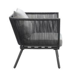 Loungestoel Almeria - Antraciet - 75x89x75 Cm 8 Loungestoel Almeria - Antraciet - 75x89x75 Cm -Tuinmeubelwinkel 50105176 0900