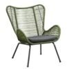 Loungefauteuil Monaco - Groen - Incl. Kussen 2 Loungefauteuil Monaco - Groen - Incl. Kussen -Tuinmeubelwinkel 50105205