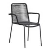 Le Sud Stapelstoel Lunas - Zwart -Tuinmeubelwinkel 50105243