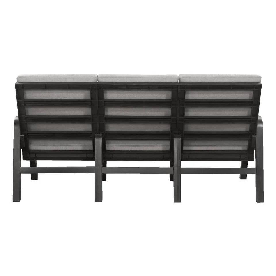 Hartman Loungebank 3-zits - Antraciet - 93x191x84 Cm - Incl. Kussens 5 Hartman Loungebank 3-zits - Antraciet - 93x191x84 Cm - Incl. Kussens - Afbeelding 3