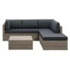 Loungeset Malaga - Grijs - 4-delig -Tuinmeubelwinkel 50405074
