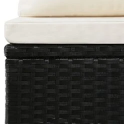 VidaXL 4-delige Loungeset Met Kussens Poly Rattan Zwart 124x65x62 Cm 8 VidaXL 4-delige Loungeset Met Kussens Poly Rattan Zwart 124x65x62 Cm -Tuinmeubelwinkel 507557c047264c4e8cc6dd7f4f436fe4