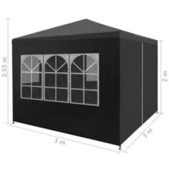 VidaXL Partytent 3x3 M Antracietkleurig 8 VidaXL Partytent 3x3 M Antracietkleurig -Tuinmeubelwinkel 51928c112dfd423cbadde766bdf78493