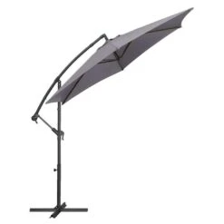 Le Sud Zweefparasol Brava - Antraciet - Ø300 Cm -Tuinmeubelwinkel 52304575 0610