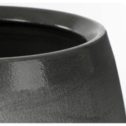 Mica Decorations Bloempot - Grijs Met Relief - Keramiek - 23 X 20 Cm -Tuinmeubelwinkel 5d5d261f77144e46b35405271677cd2a