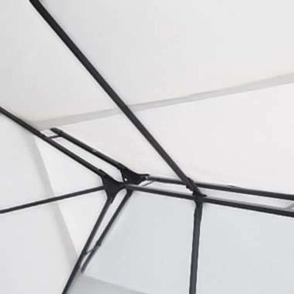 VidaXL Prieel 3x4 M Wit 5 VidaXL Prieel 3x4 M Wit - Afbeelding 3