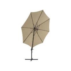 Beliani Cantilever Parasol SAVONA II - Beige Polyester 9 Beliani Cantilever Parasol SAVONA II - Beige Polyester -Tuinmeubelwinkel 611f23d5050f423e93774000f5401710