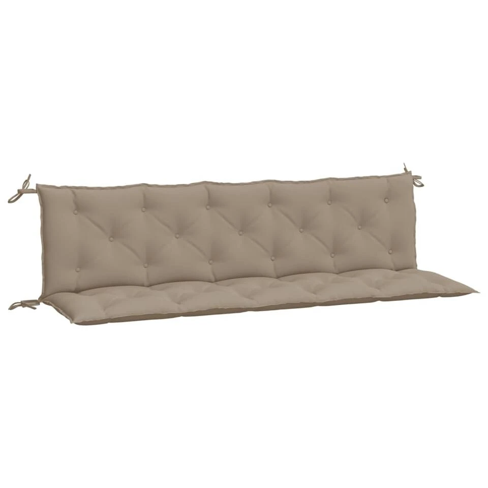 VidaXL Tuinbankkussen 180 Cm Oxford Stof Taupe 6 VidaXL Tuinbankkussen 180 Cm Oxford Stof Taupe - Afbeelding 4