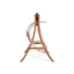 Beliani Schommelbank APRILIA - Donkere Houtkleur Larikshout -Tuinmeubelwinkel 6c5b1ce91bc049dca2887da71cb06d54