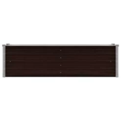 VidaXL Plantenbak Verhoogd 160x40x45 Cm Gegalvaniseerd Staal Bruin -Tuinmeubelwinkel 715fd068e82d4e9f93a2658e99a98049