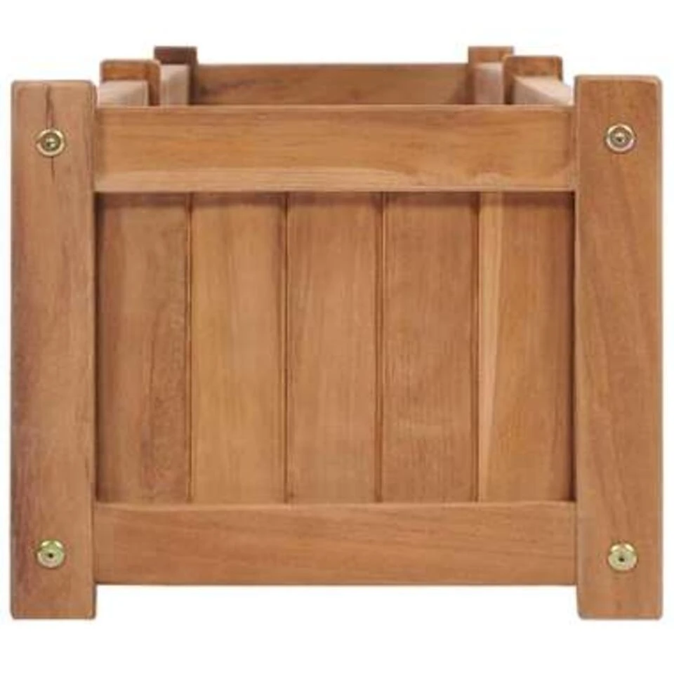 VidaXL Plantenbak Verhoogd 200x30x25 Cm Massief Teakhout 6 VidaXL Plantenbak Verhoogd 200x30x25 Cm Massief Teakhout - Afbeelding 4
