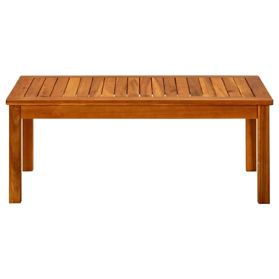 VidaXL Tuintafel 90x50x36 Cm Massief Acaciahout 4 VidaXL Tuintafel 90x50x36 Cm Massief Acaciahout - Afbeelding 2