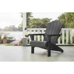 Keter Troy Adirondack Tuinstoel - 81x80x96,5cm - Grafiet 9 Keter Troy Adirondack Tuinstoel - 81x80x96,5cm - Grafiet -Tuinmeubelwinkel 81026432 0103