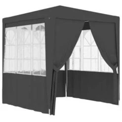VidaXL Partytent Met Zijwanden Professioneel 90 G/m² 2x2 M Antraciet -Tuinmeubelwinkel 84a9eef397994271b363fb9748d322b8