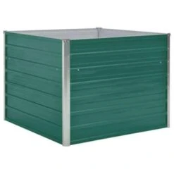 VidaXL Plantenbak Verhoogd 100x100x77 Cm Gegalvaniseerd Staal Groen -Tuinmeubelwinkel 88347052d00b41c8a8922fa496309003