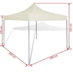 VidaXL Partytent Inklapbaar 3x3 M Crème 9 VidaXL Partytent Inklapbaar 3x3 M Crème -Tuinmeubelwinkel 89f97037e62246a8b3cf9cee81b7e25b