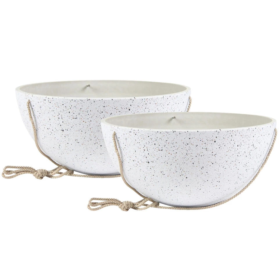 Ter Steege Plantenpot - Hangend - Wit - Kunststof - 25 X 12 Cm 5 Ter Steege Plantenpot - Hangend - Wit - Kunststof - 25 X 12 Cm - Afbeelding 3