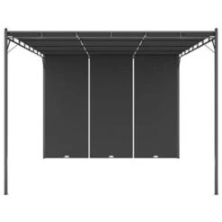 VidaXL Tuinprieel Met Zijgordijn 4x3x2,25 M Antraciet -Tuinmeubelwinkel a0f357ee0b21470fb350e2d1bc9ea7dd