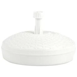 VidaXL Parasolvoet Gevuld Met Zand/water 20 L Kunststof Rattan Wit 8 VidaXL Parasolvoet Gevuld Met Zand/water 20 L Kunststof Rattan Wit -Tuinmeubelwinkel a1b376a58d7547b1839a40dfb0363ea6