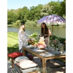 Beliani Marktscherm MONDELLO - Roze Polyester -Tuinmeubelwinkel a3fc2ff3d8e84975aa5428e22fc290d0