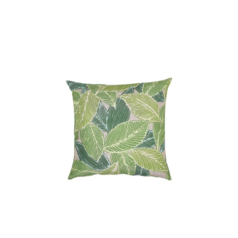 Beliani Buitenkussen VARKOS - Groen Polyester 5 Beliani Buitenkussen VARKOS - Groen Polyester - Afbeelding 3