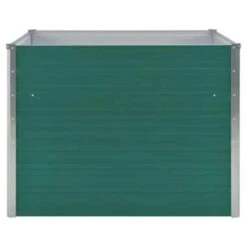 VidaXL Plantenbak Verhoogd 100x100x77 Cm Gegalvaniseerd Staal Groen -Tuinmeubelwinkel a98f0bfa5e834db1a43b6a02b43c529a
