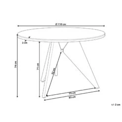 Beliani Ronde Tafel OLMETTO - Zwart Aluminium 8 Beliani Ronde Tafel OLMETTO - Zwart Aluminium -Tuinmeubelwinkel aa07272cec294a338f63abb9eb0cdeb1