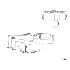 Beliani Loungeset AREZZO - Grijs Polyester -Tuinmeubelwinkel aaa4e9519b0b4cf19549798723a734da
