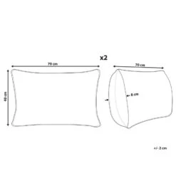 Beliani Buitenkussen TRIFOS - Blauw Polyester -Tuinmeubelwinkel b4e3ba2f617841ab9fc4c69c9ee2b2de