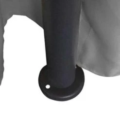 VidaXL Prieel Met Gordijnen Rond 3,5x2,7 M Antracietkleurig -Tuinmeubelwinkel b54c538b22f547d98a151de129104e7b