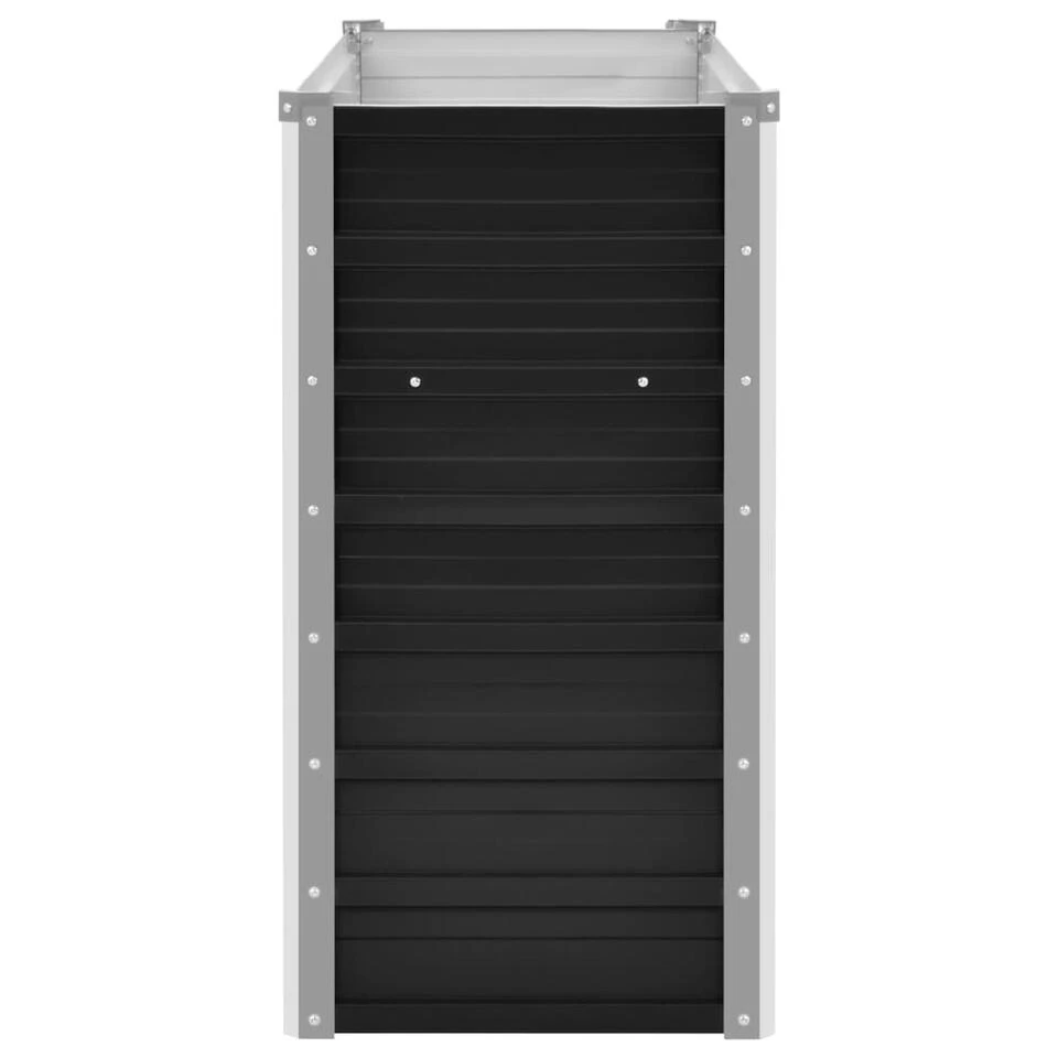 VidaXL Plantenbak Verhoogd 100x40x77 Cm Gegalvaniseerd Staal Antraciet 6 VidaXL Plantenbak Verhoogd 100x40x77 Cm Gegalvaniseerd Staal Antraciet - Afbeelding 4
