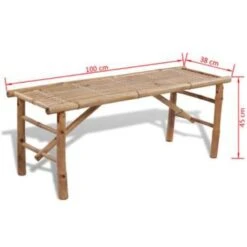 VidaXL Biertafel Met 2 Bankjes 100 Cm Bamboe 7 VidaXL Biertafel Met 2 Bankjes 100 Cm Bamboe -Tuinmeubelwinkel b73c951b500644b4969284685c0d1778