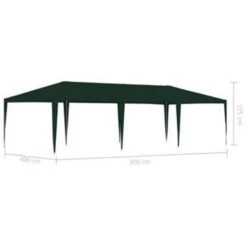VidaXL Partytent Professioneel 90 G/m² 4x9 M Groen -Tuinmeubelwinkel b9cbbfa77ca94fe6a14cb863387725b3